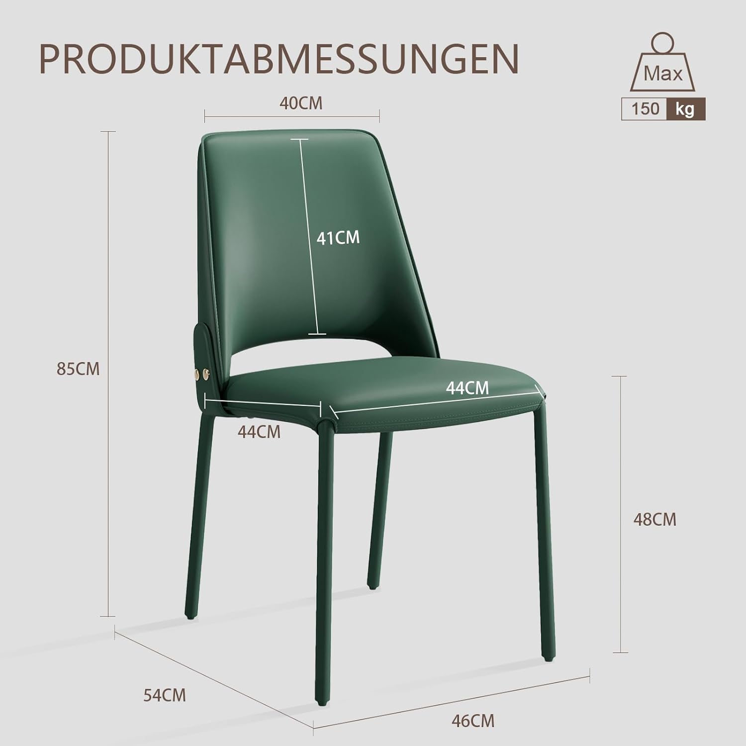 YOUTASTE Model 2100H - Italian Minimalist Dining Chair (High Back)